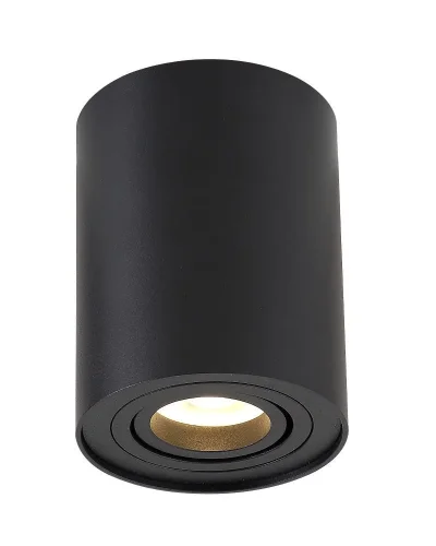 Светильник накладной CLT 410C1 BL Crystal Lux чёрный 1 лампа, основание чёрное в стиле современный круглый фото 2